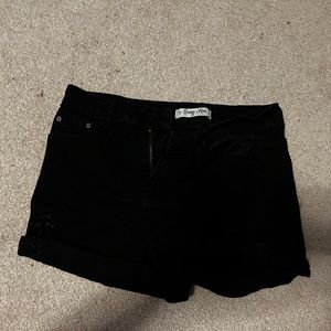 Black Womens Jean Shorts 31-3 Size 11